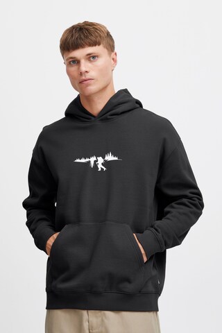 Sweat-shirt 'Halmus' !Solid en noir : devant