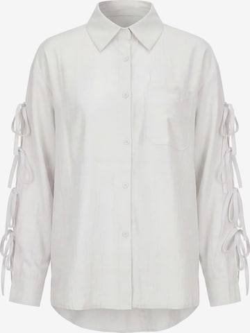 Chemisier Usha en blanc : devant