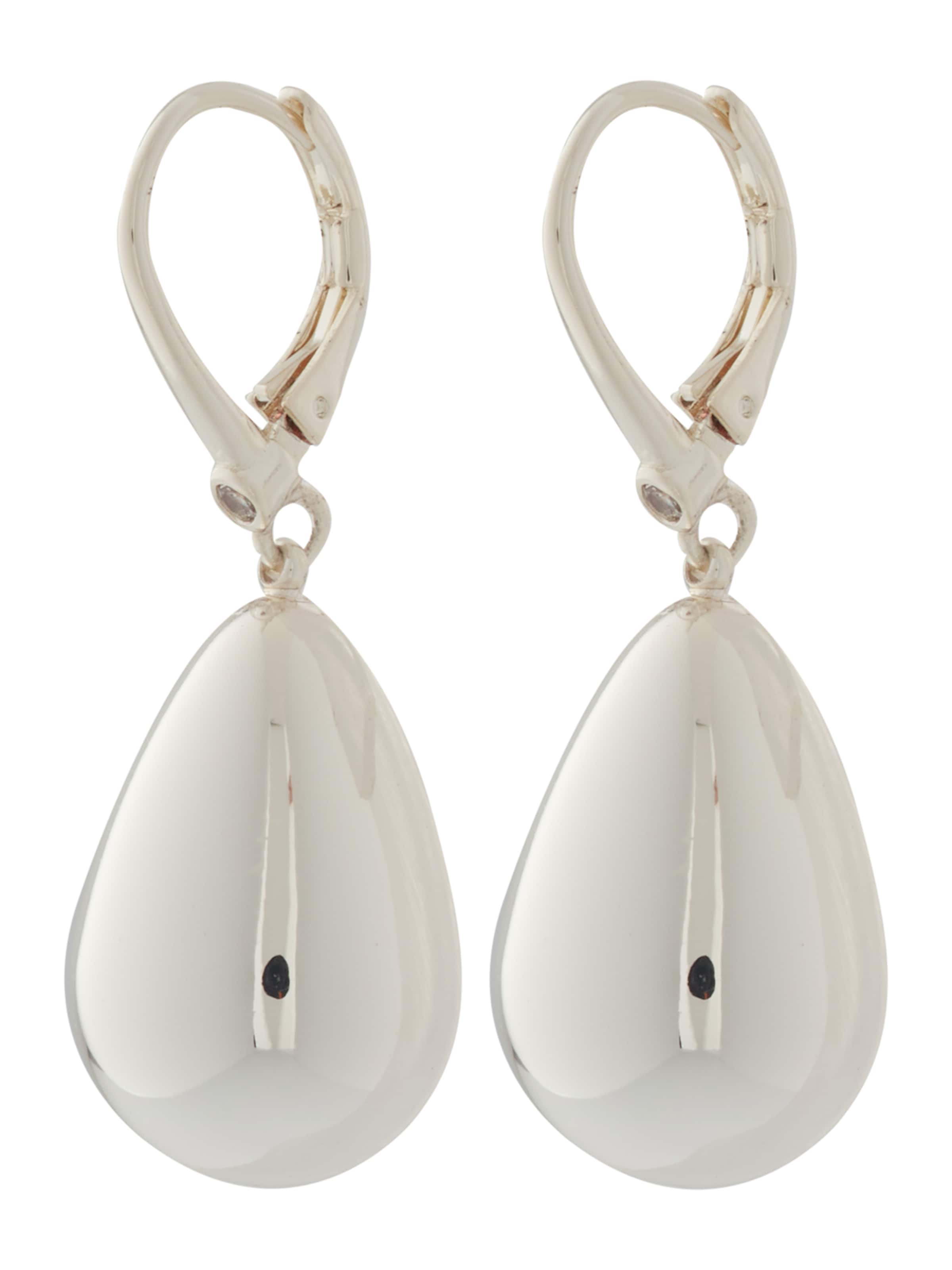 Cercei de la DKNY pe argintiu: față