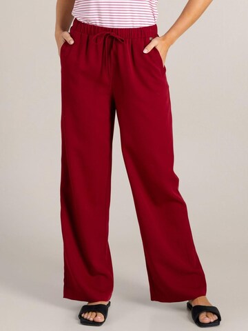 IVY BEAU Regular Trousers 'IVY Beau Gelila stone red' in Red