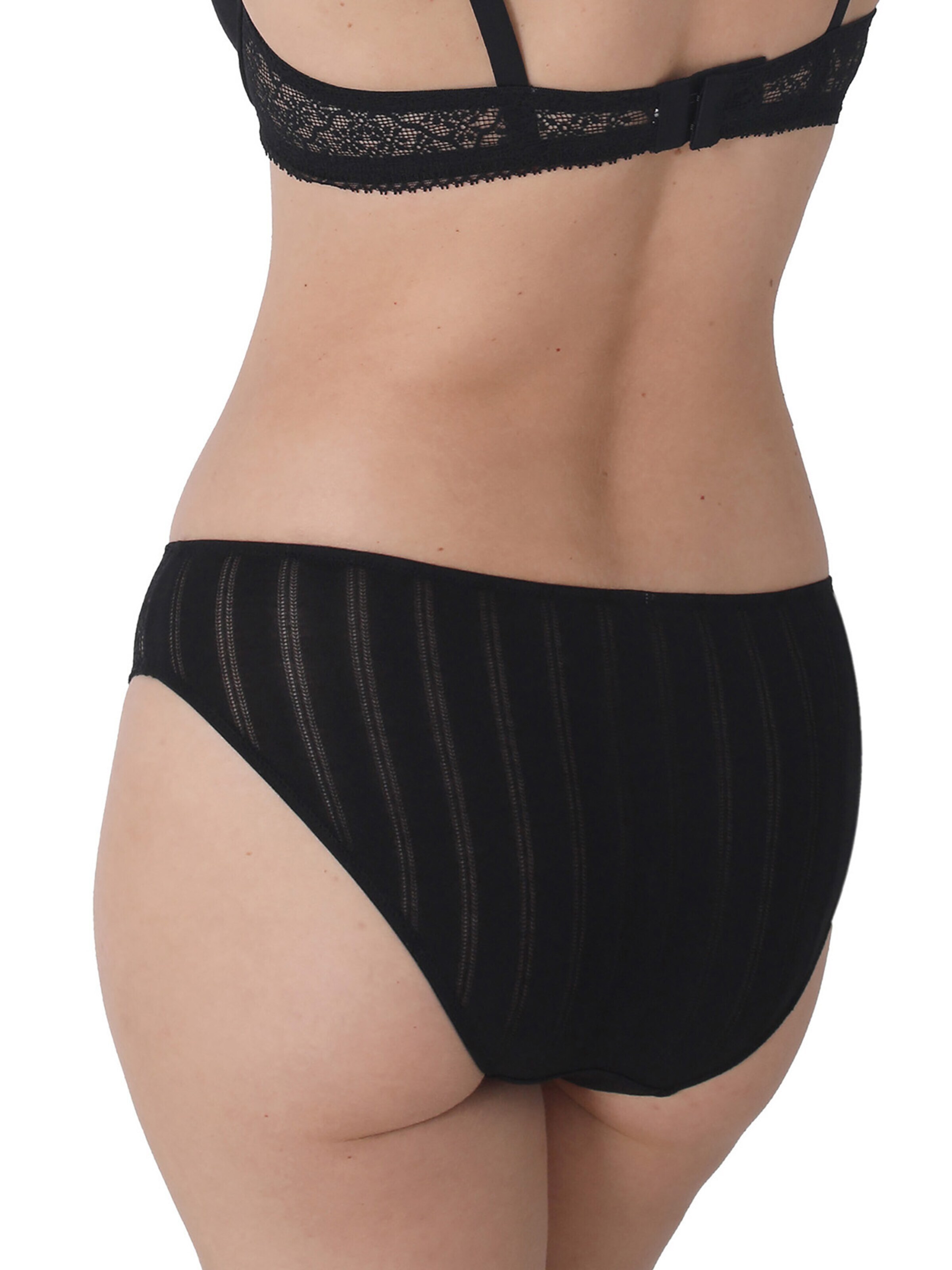 sassa Slip 'Natural Stripe'‌‌‌ in Schwarz