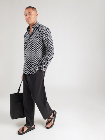 Coupe regular Chemise Karl Lagerfeld en noir
