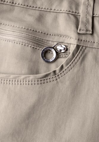 STREET ONE Slimfit Hose im Casual Fit in Grau