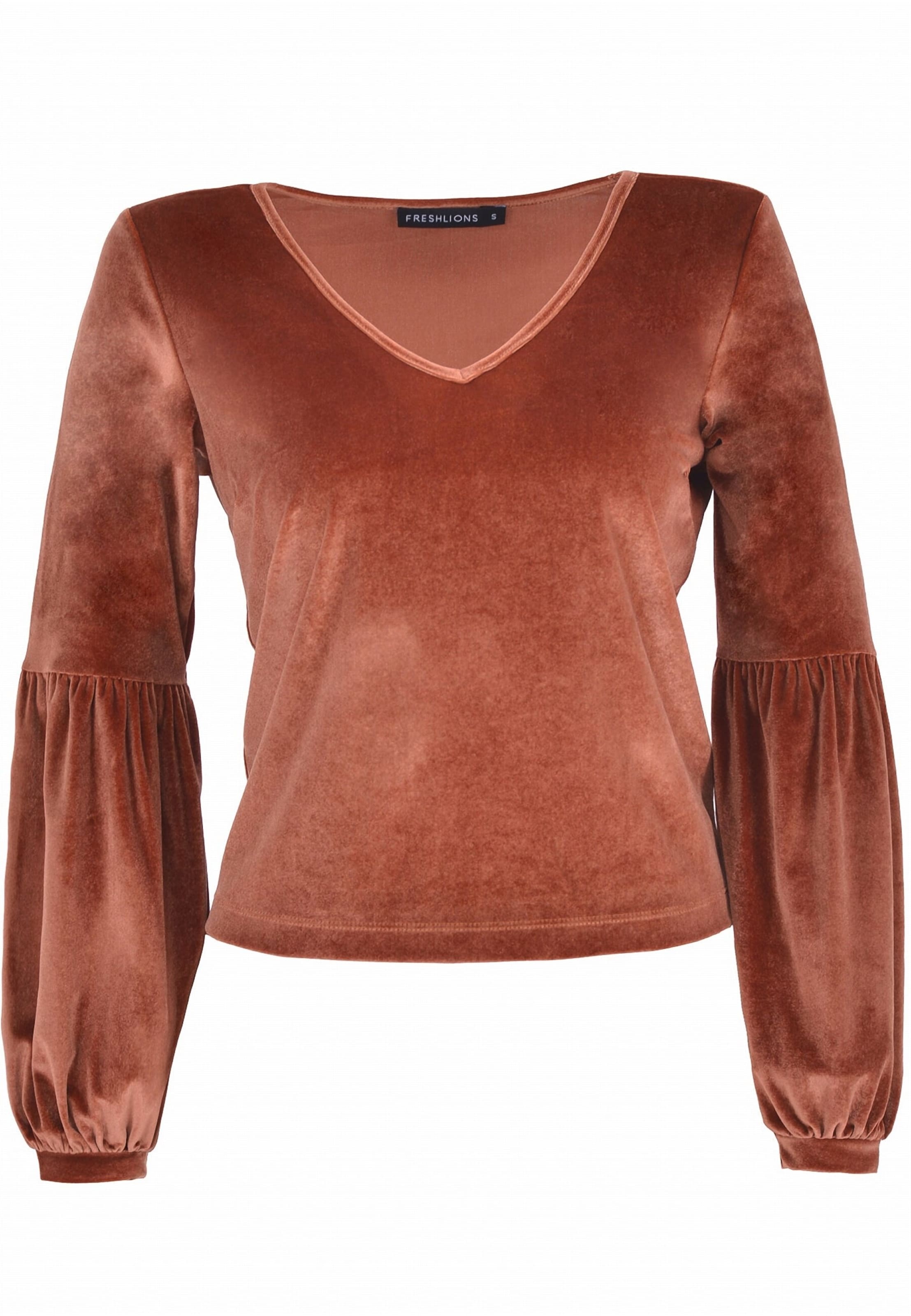 FRESHLIONS Shirt 'Viveka' in Rood: voorkant