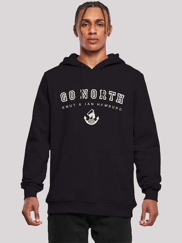 F4NT4STIC Sweatshirt 'Go North' in Zwart: voorkant