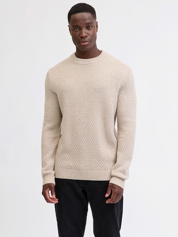 JJ Rebel Sweater 'JREBBLAZE' in Beige: front