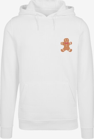 Sweat-shirt 'Weihnachten Lebkuchen' F4NT4STIC en blanc : devant