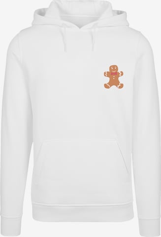 F4NT4STIC Sweatshirt 'Weihnachten Lebkuchen' in Wit: voorkant