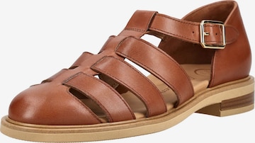 Sandales à lanières Paul Green en marron : devant