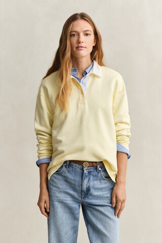 Sweat-shirt GANT en jaune : devant