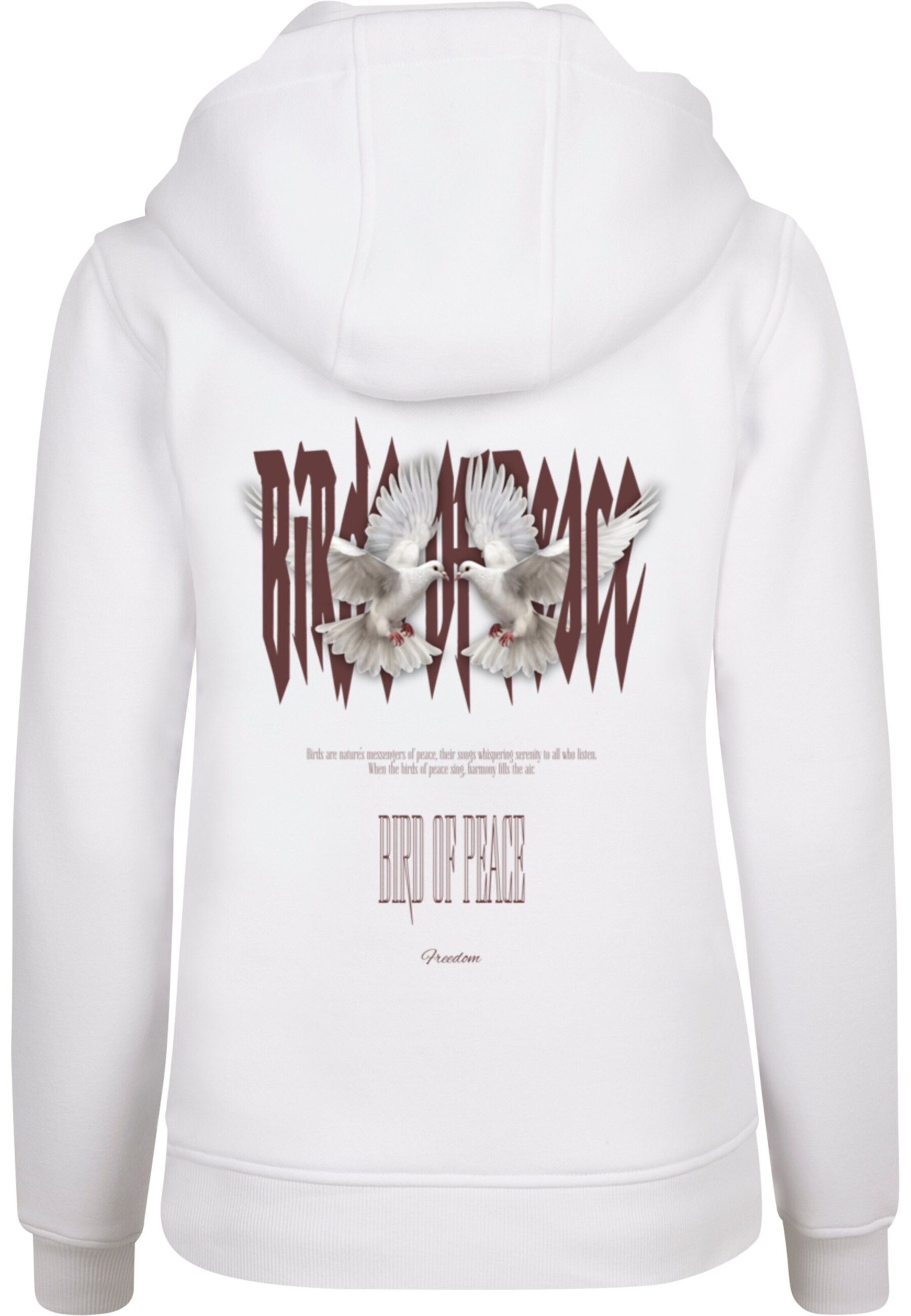 Sweat-shirt 'Birds Of Peace 2' Merchcode en blanc