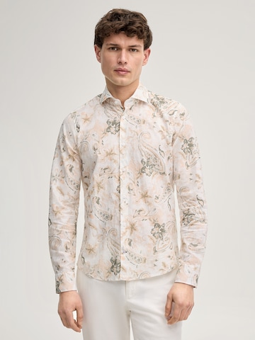 JOOP! Slim fit Button Up Shirt 'Pai' in Orange: front