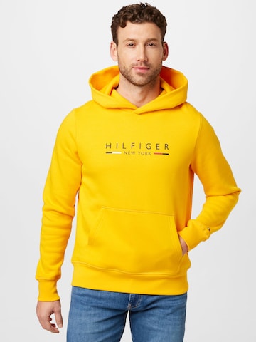 TOMMY HILFIGER Sweatshirt 'New York' in Yellow: front