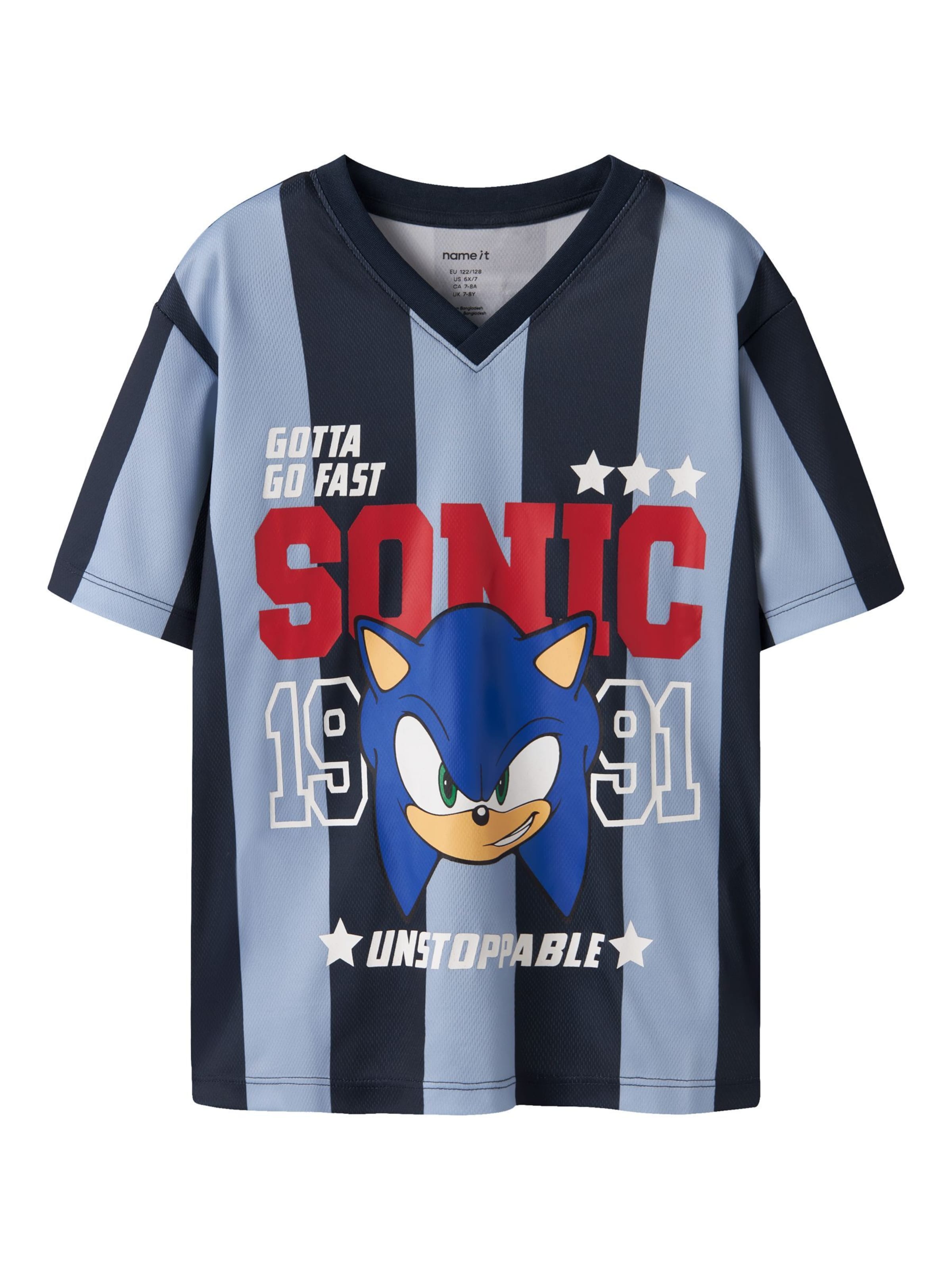 NAME IT - Camiseta 'Sonic the Hedgehog' en azul: frente