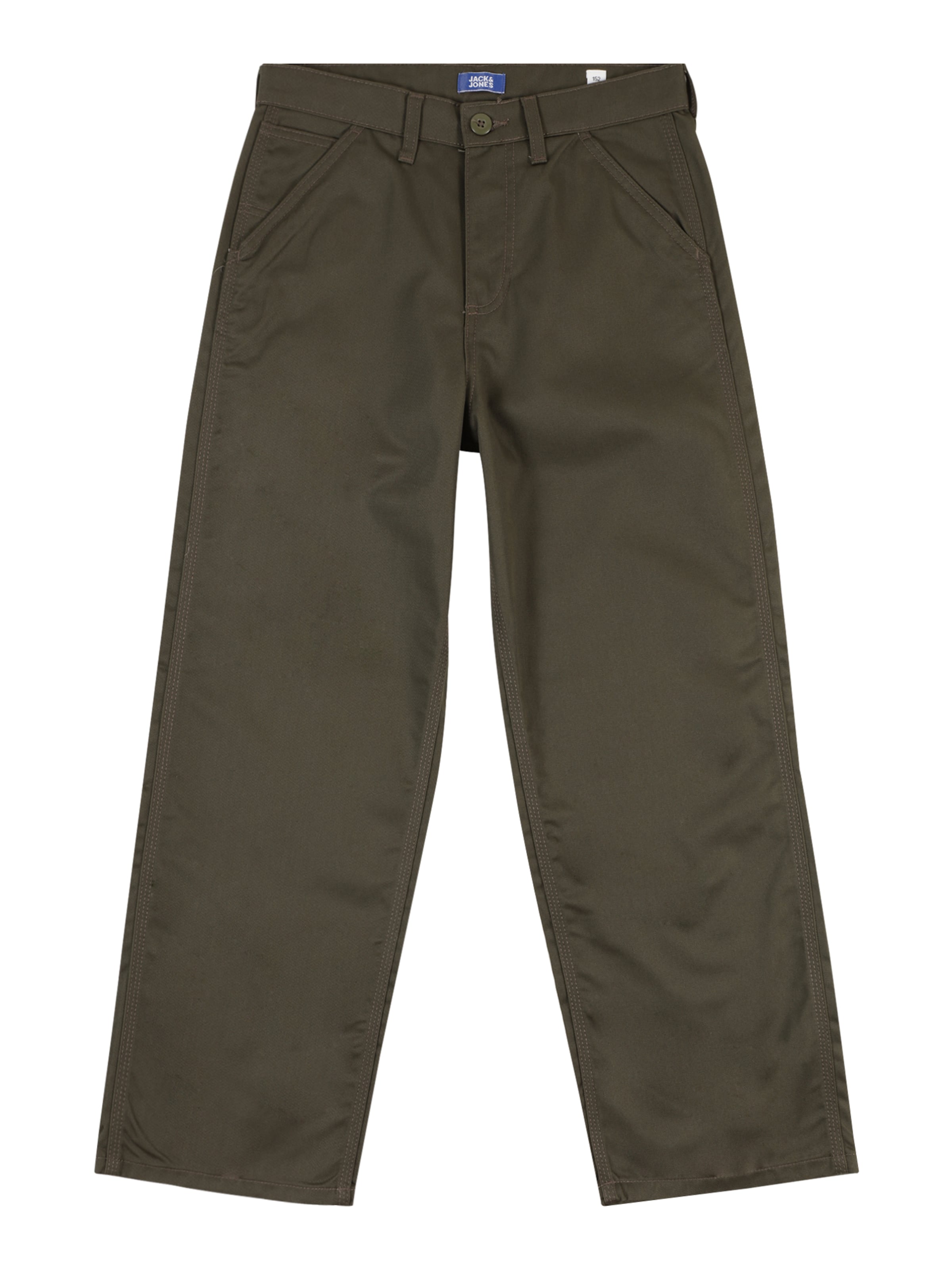 Jack & Jones Junior Trousers 'JPSTAlex Clean JJWorker' in Green: front