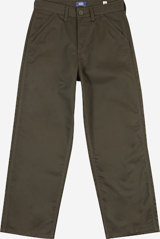 Jack & Jones Junior - Loosefit Calças 'JPSTAlex Clean JJWorker' em verde: frente
