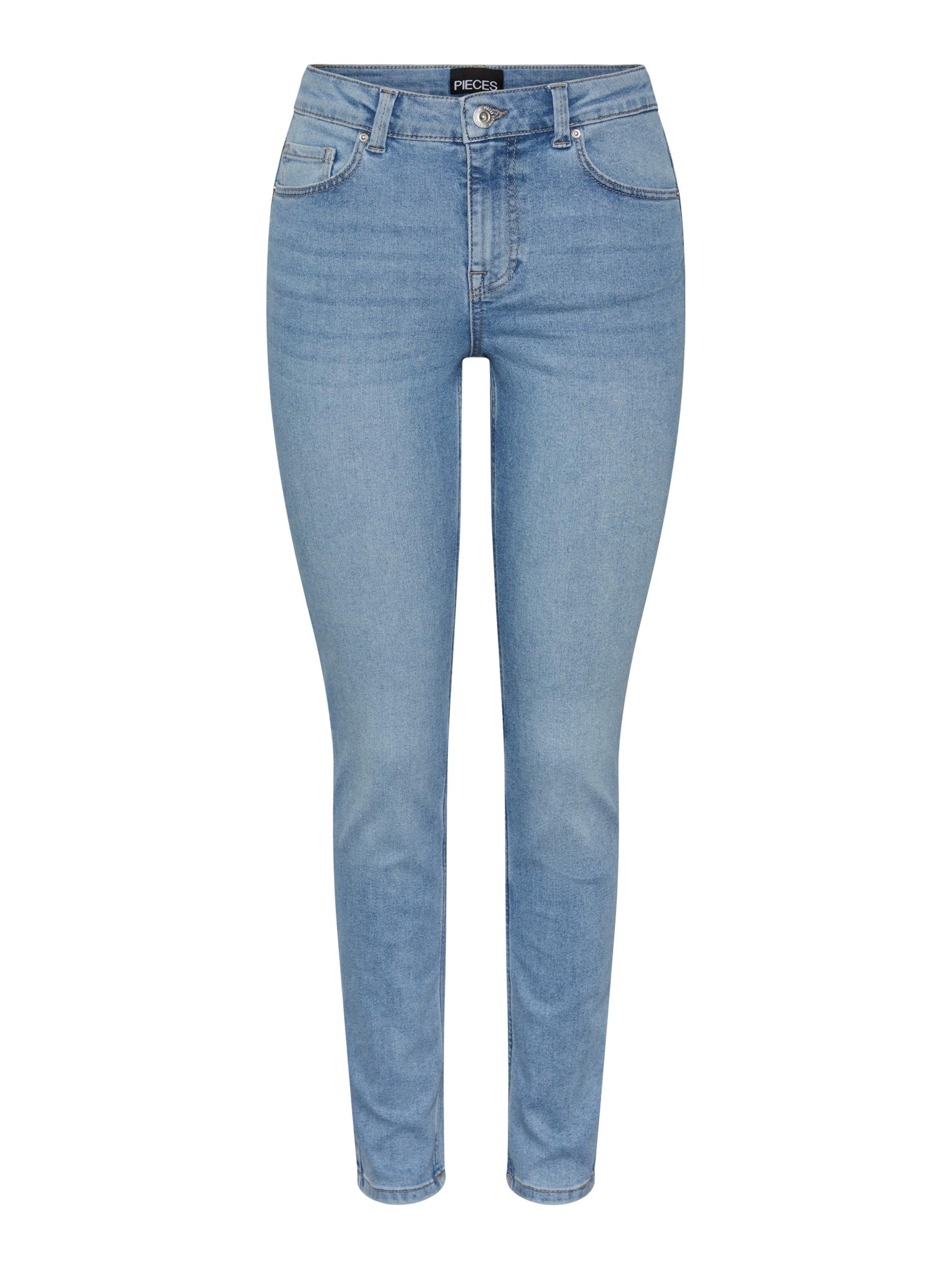PIECES Skinny Jeans 'NUNNA' in Blue: front