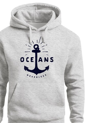 Neverless Sweatshirt 'Oceans Anker' in Grey