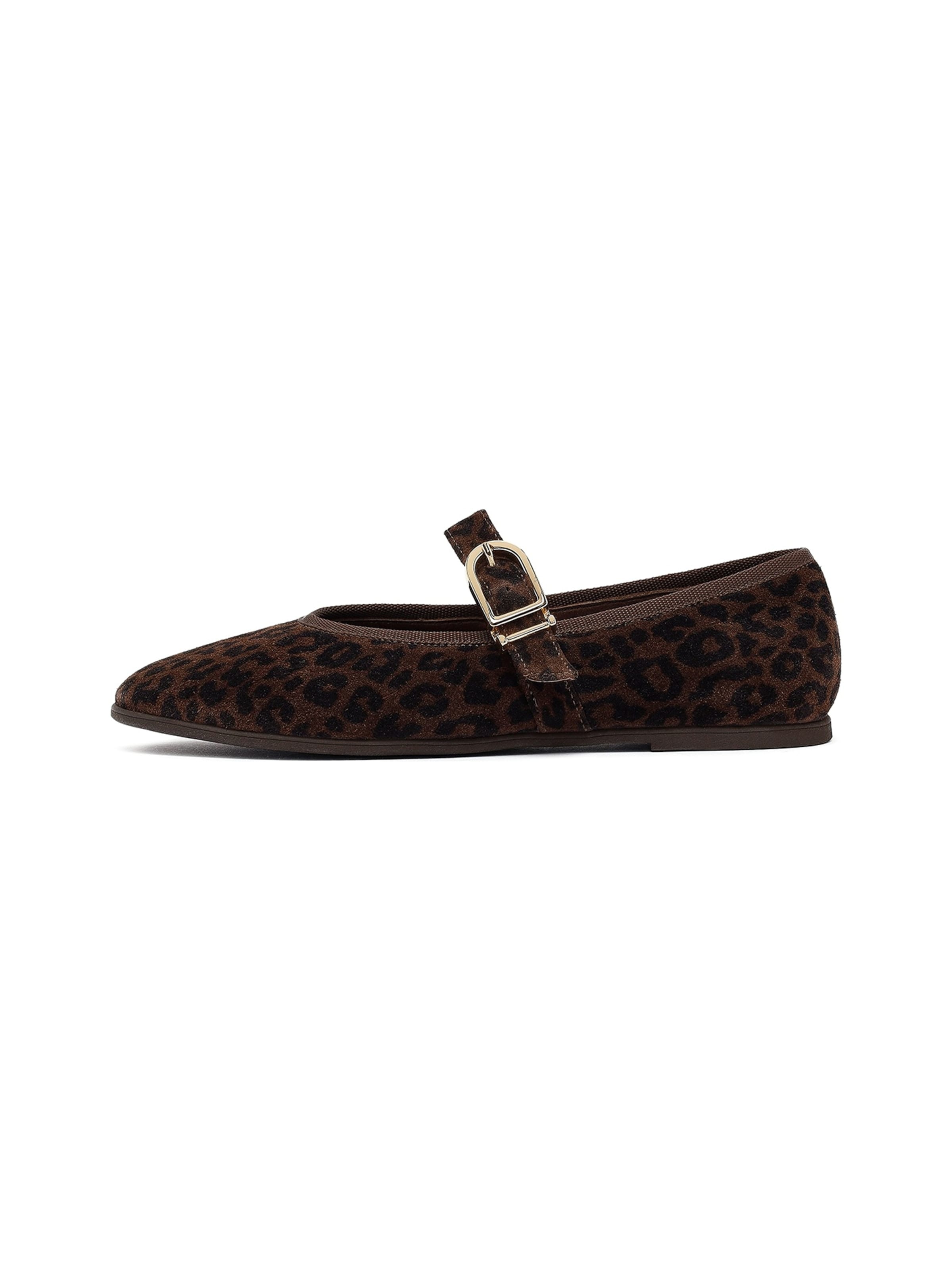 Derimod Ballerines à lanières en 36 en brun foncé / noir, Vue avec produit