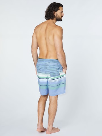 CHIEMSEE Regular Board Shorts 'Lazy Left' in Blue