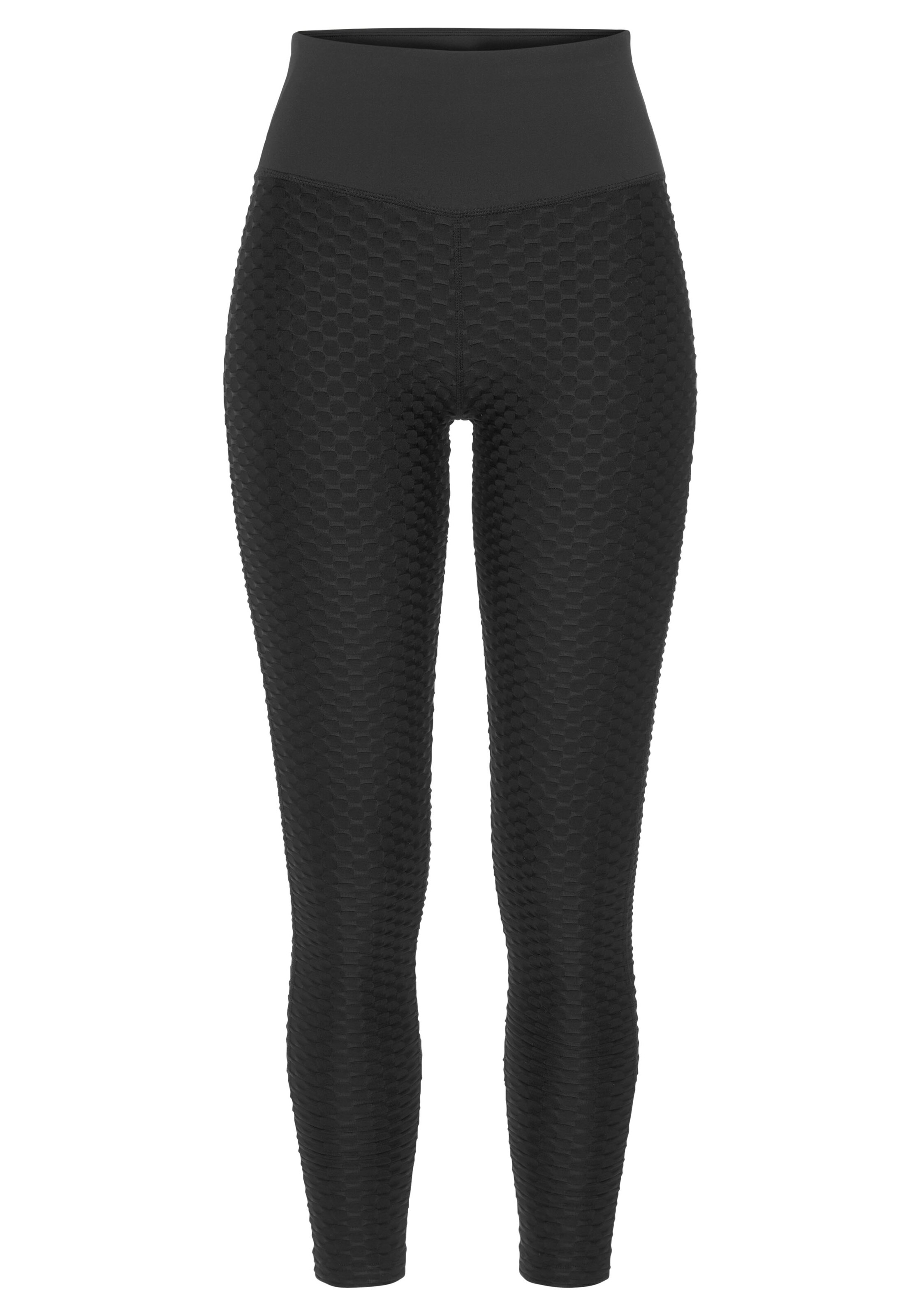 LASCANA ACTIVE - Skinny Pantalón deportivo en negro: frente