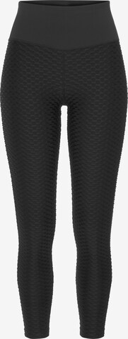 Skinny Pantaloni sport de la LASCANA ACTIVE pe negru: față