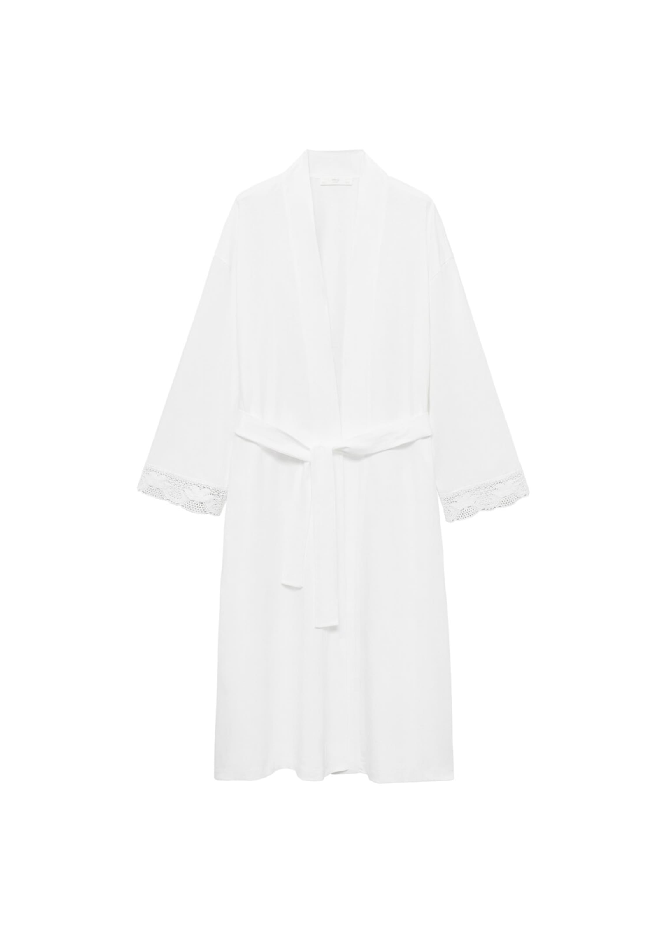 MANGO Dressing Gown 'Mirna' in White, Item view
