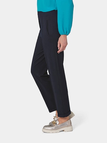 Goldner Regular Pleated Pants in Blue