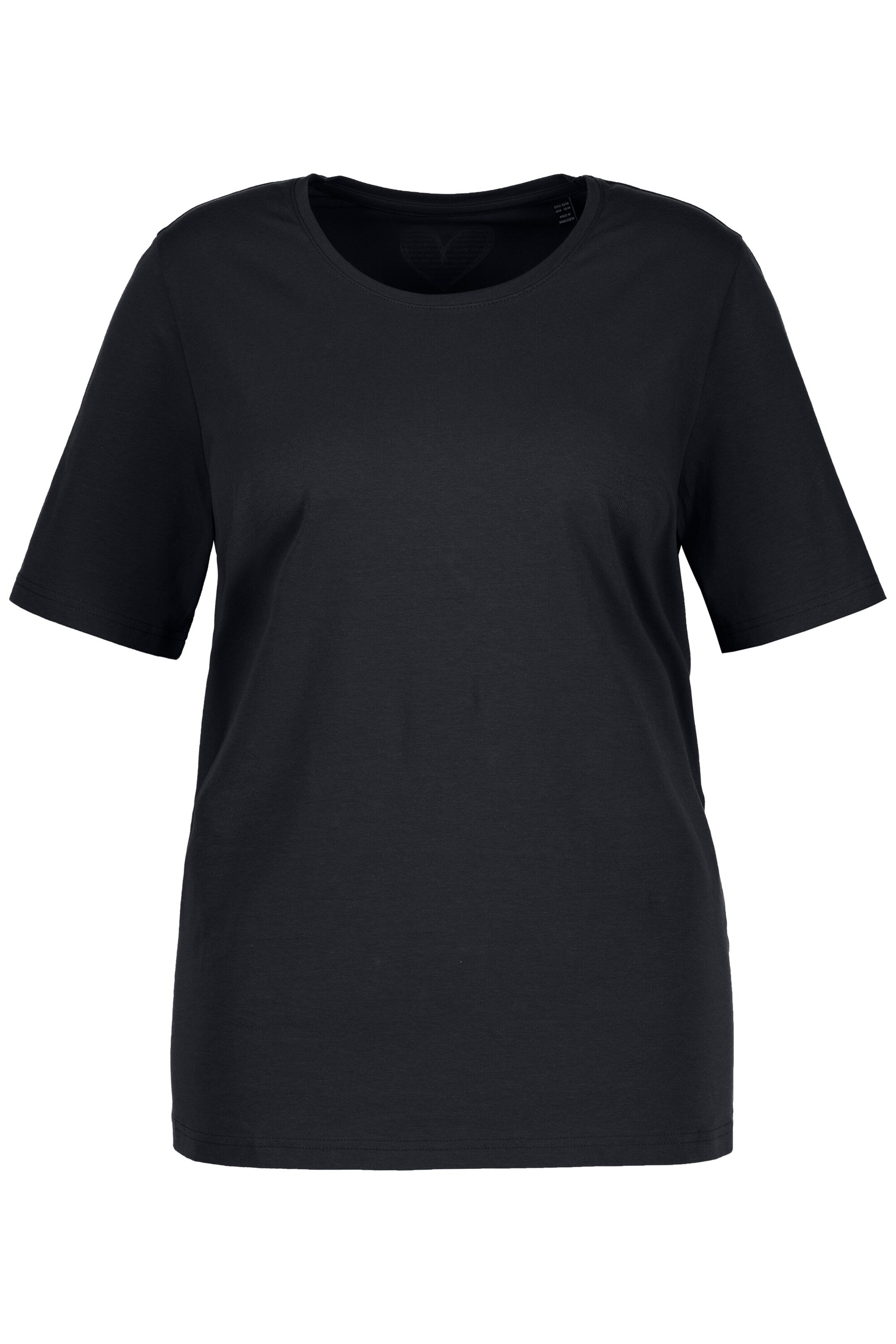 Ulla Popken Shirt in Schwarz: Vorderseite