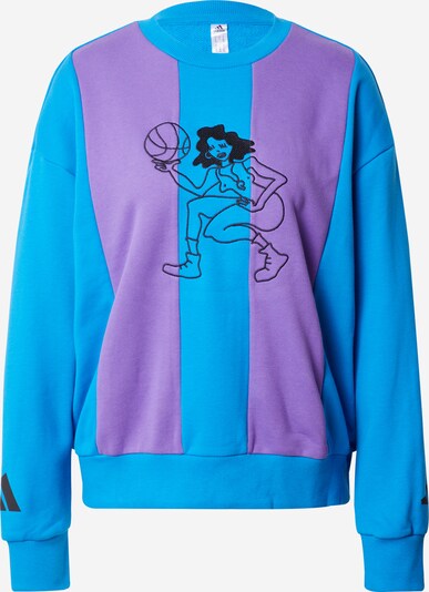 ADIDAS PERFORMANCE Athletic Sweatshirt in Neon blue / Light purple / Black, Item view