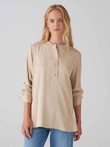 OPUS Blus 'Fanji' i beige: framsida