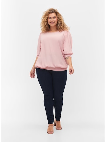 Zizzi - Blusa 'Blach' em rosa