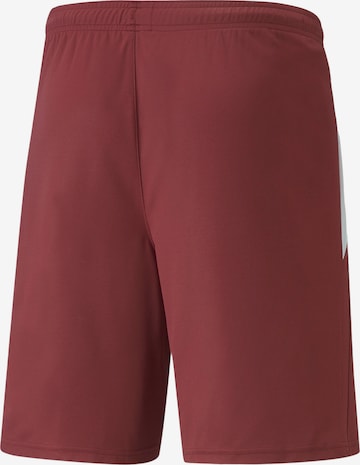 Regular Pantalon de sport 'Liga' PUMA en rouge