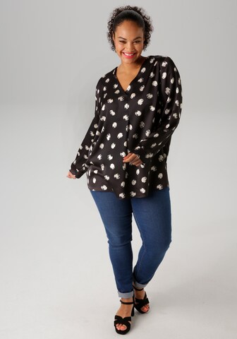 Aniston Bluse in Schwarz