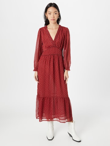 Robe Pepe Jeans en rouge : devant