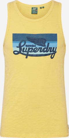 Superdry T-shirt 'Cali' i gul: framsida