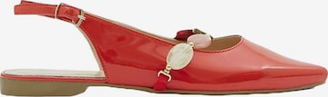 Desa Slingpumps 'Ballerinen' in Rood: voorkant