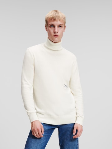 KARL LAGERFELD JEANS Sweter w kolorze biały: przód