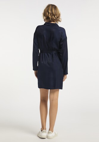 Rochie tip bluză de la usha BLUE LABEL pe albastru