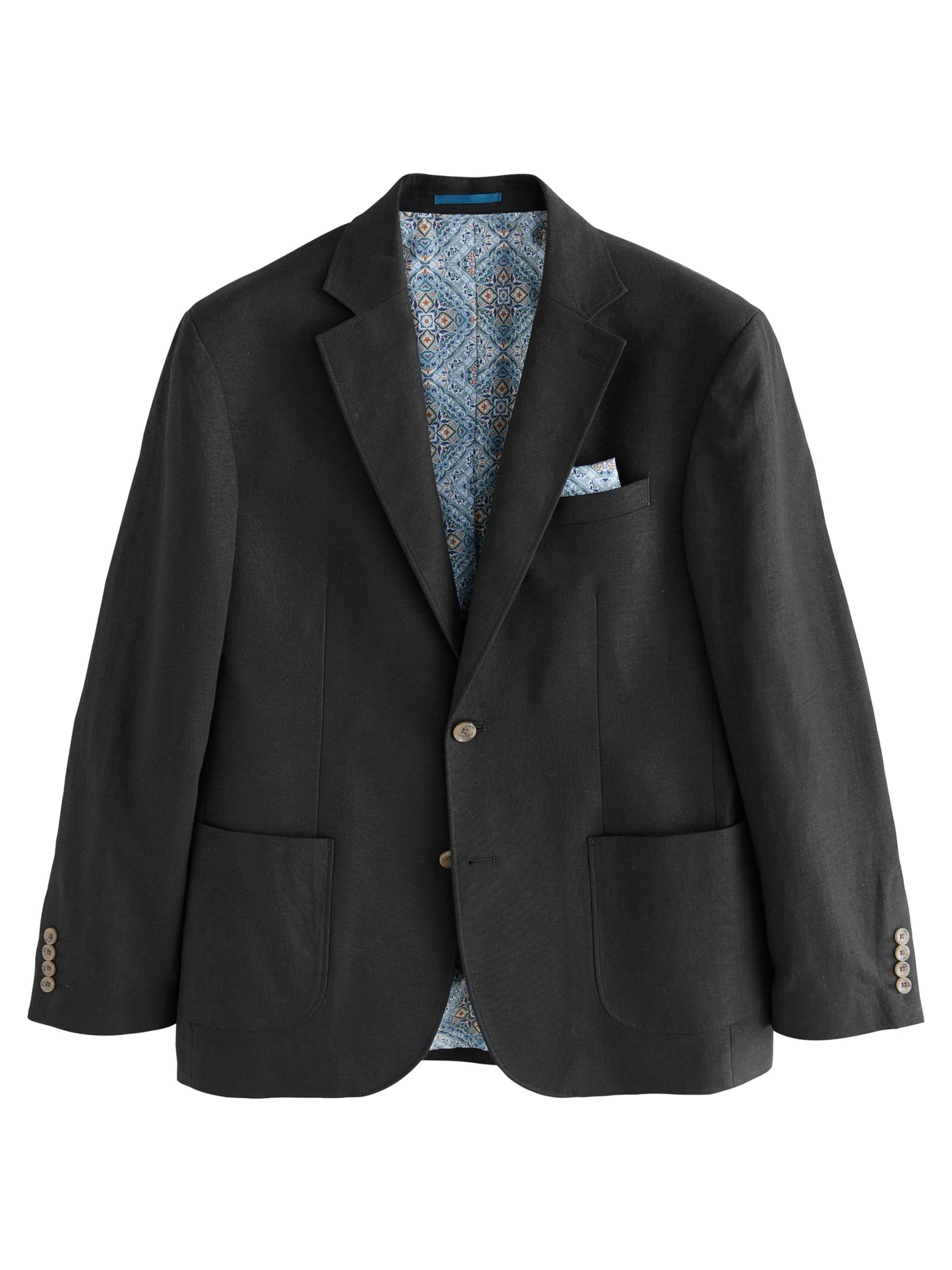 Next Tavaline suurus Ärimeeste sakoülikond, värv must: eest vaates