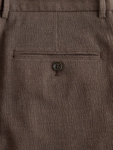 Next Slim fit Trousers with creases in Brown
