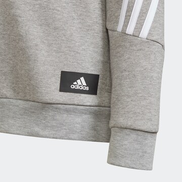 ADIDAS PERFORMANCE Athletic Zip-Up Hoodie in Grey