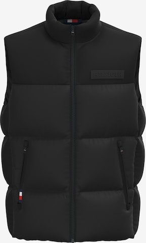 Tommy Hilfiger Big & Tall Vest 'New York' in Black: front