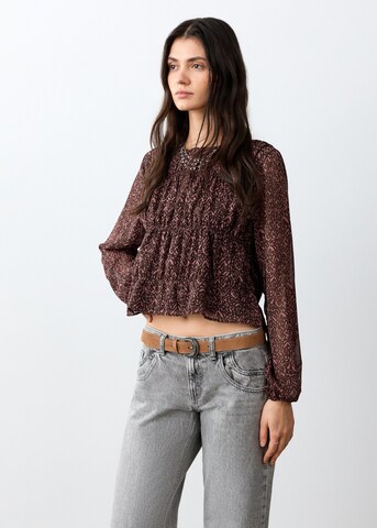 MANGO TEEN Blouse 'Marta' in Brown: front