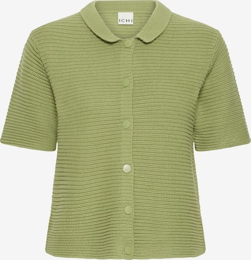 Cardigan 'DEMUE ' ICHI en vert : devant
