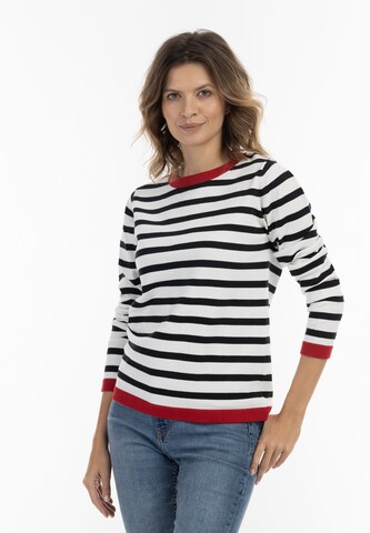 usha BLUE LABEL Pullover in Weiß: Vorderseite