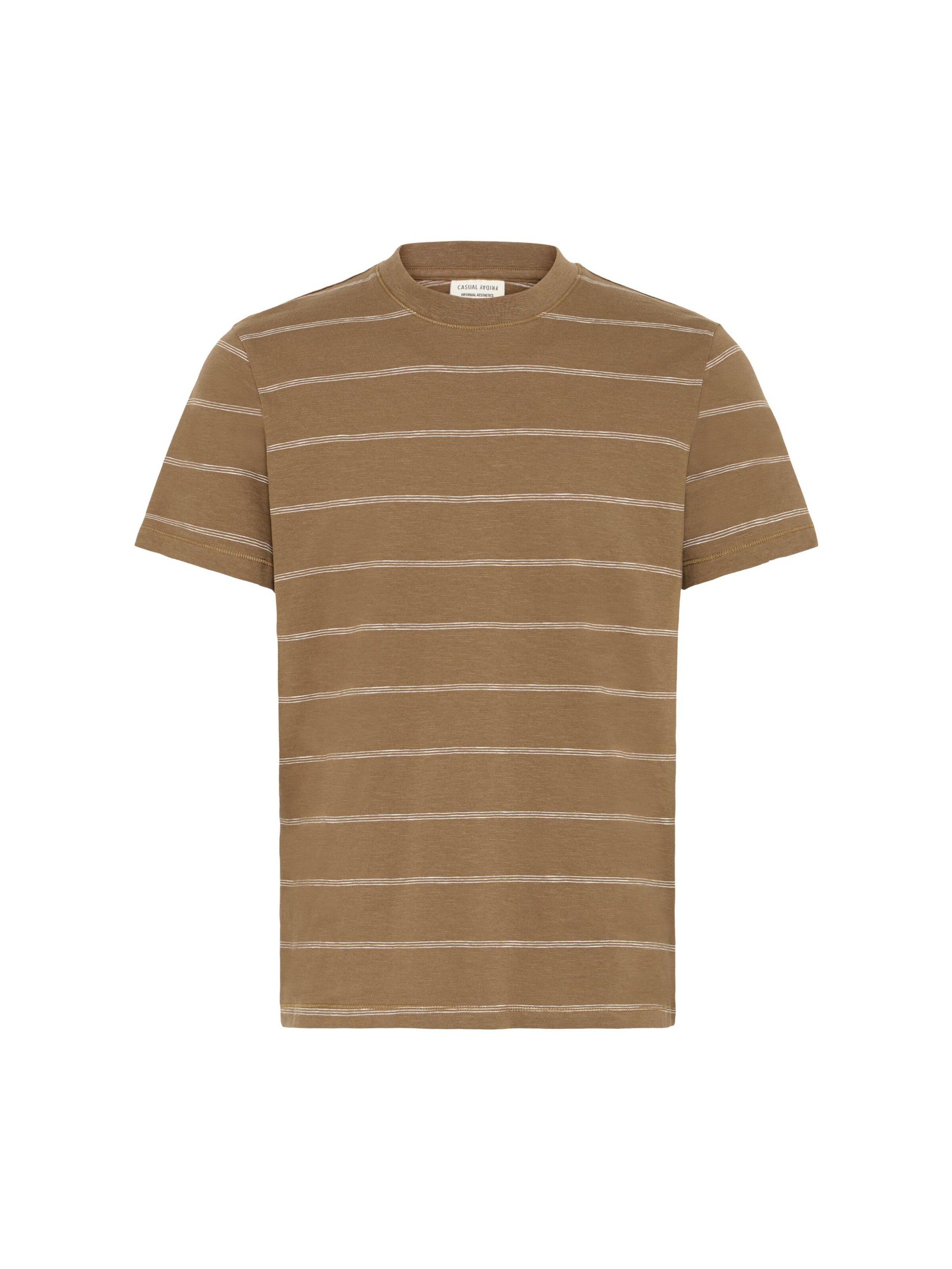 Casual Friday T-Shirt ' CFLie ' en brun foncé, Vue avec produit