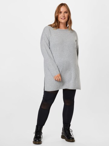 Vero Moda Curve Sweater 'Brilliant' in Grey