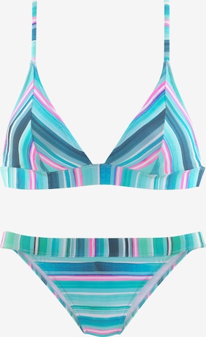 Triangle Bikini VENICE BEACH en bleu : devant