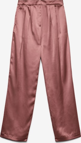 VERO MODA Wide Leg Bukser med lægfolder 'VMSesil' i pink: forside
